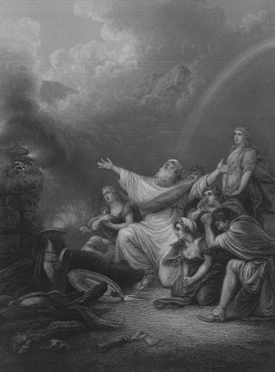 Noahs Opfer von Philippe Jacques de Loutherbourg